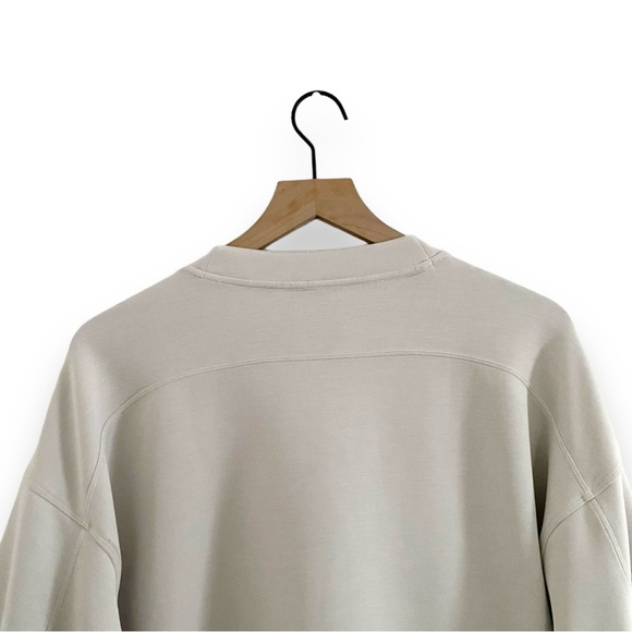 Lululemon Softstreme Perfectly Oversized Cropped Crew Long Sleeve White Opal 6 - Picture 9 of 15